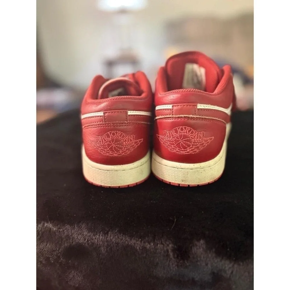 Nike Air Jordan 1 Low Gym Red White Sneakers FJ3459-160 Mens Size 11